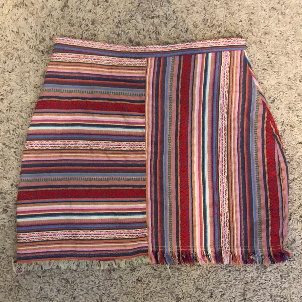Colorful print skirt